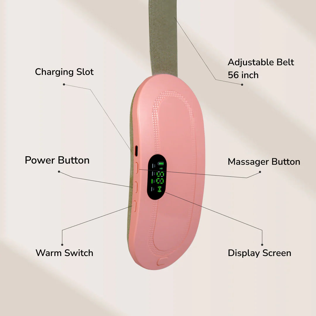 Period Cramp Comfort - Portable Cordless Heating Pad